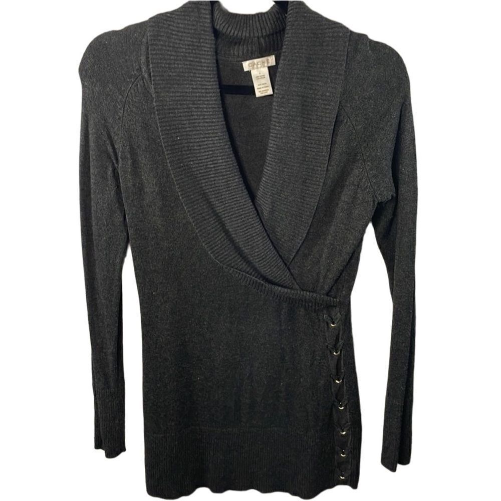 🌑 Cache Dark Gray Sweater - Size Small